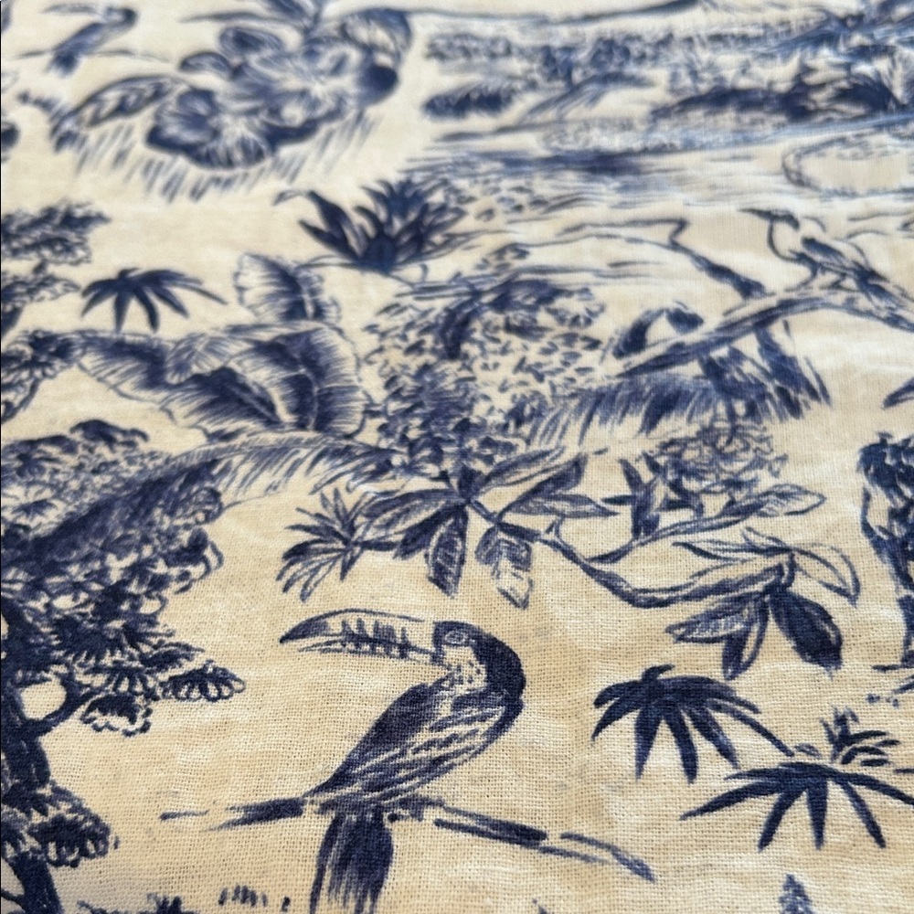 Joie Horse Toile Dress Envelope Cut Out Back Short Sleeveless Blue & White NWT - Picture 15 of 17